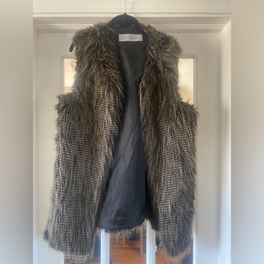 Marc New York by Andrew Marc Faux Fur Vest (XL)